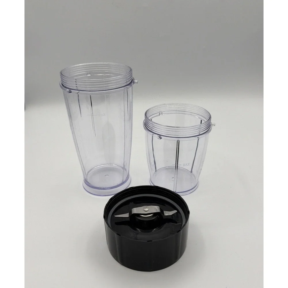 3pc Bella Rocket Blender Replacement FLAT Blade DRY INGREDIENTS ONLY & 2 Cups